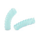 Acrylic Tube Twisted bead 33x8mm Transparent ice blue